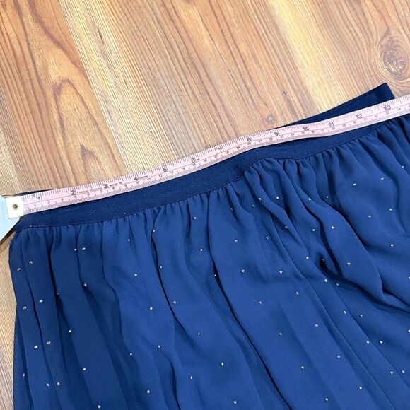 NWT DR2 by Daniel Rainn Navy Rhinestone Midi/Maxi Skirt Size Small - Picture 10 of 11